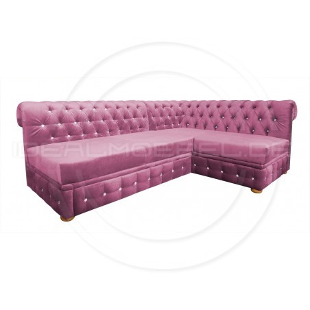 Narożnik Chesterfield March Rem bez boków