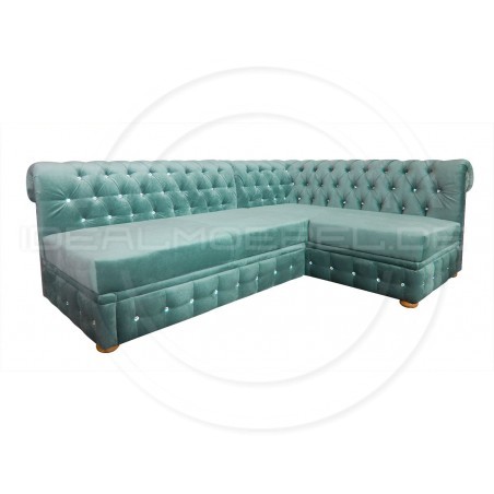 Narożnik Chesterfield March Rem bez boków