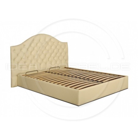 Łóżko Chesterfield Carla II z kryształkami