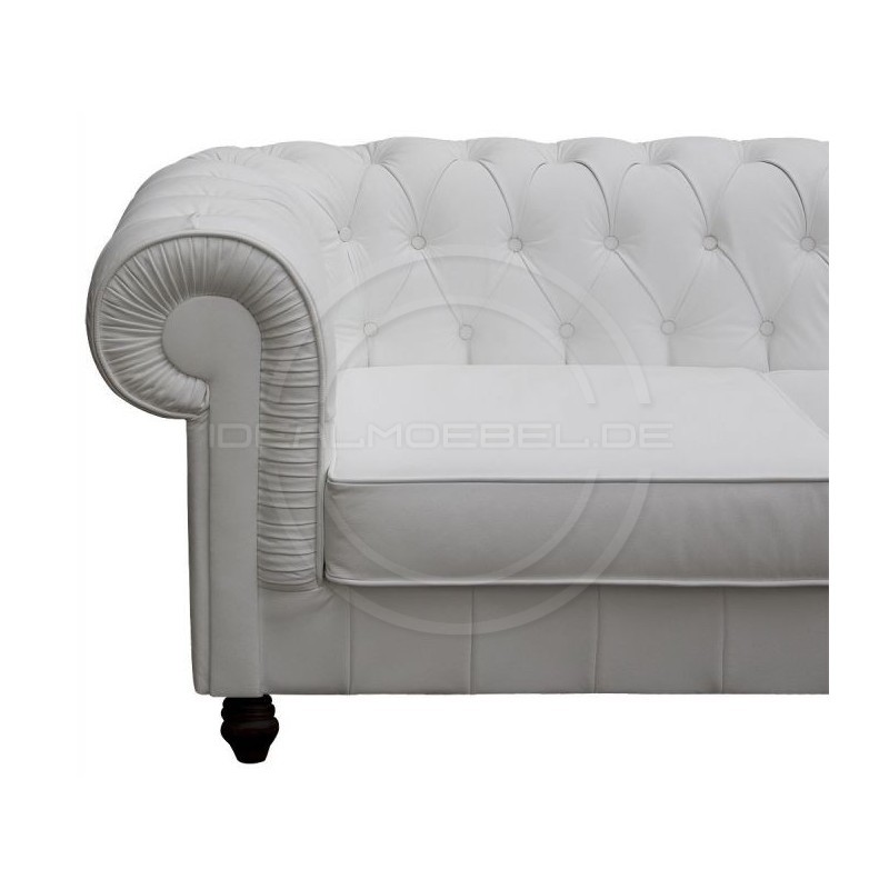 Sofa Chesterfield Lady Rem Skóra 3 os.