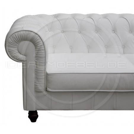 Sofa Chesterfield Lady Rem Skóra 3 os.