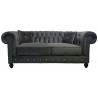 Chesterfield Sofa Lady mit Kristallen Samt 3-Sitzer