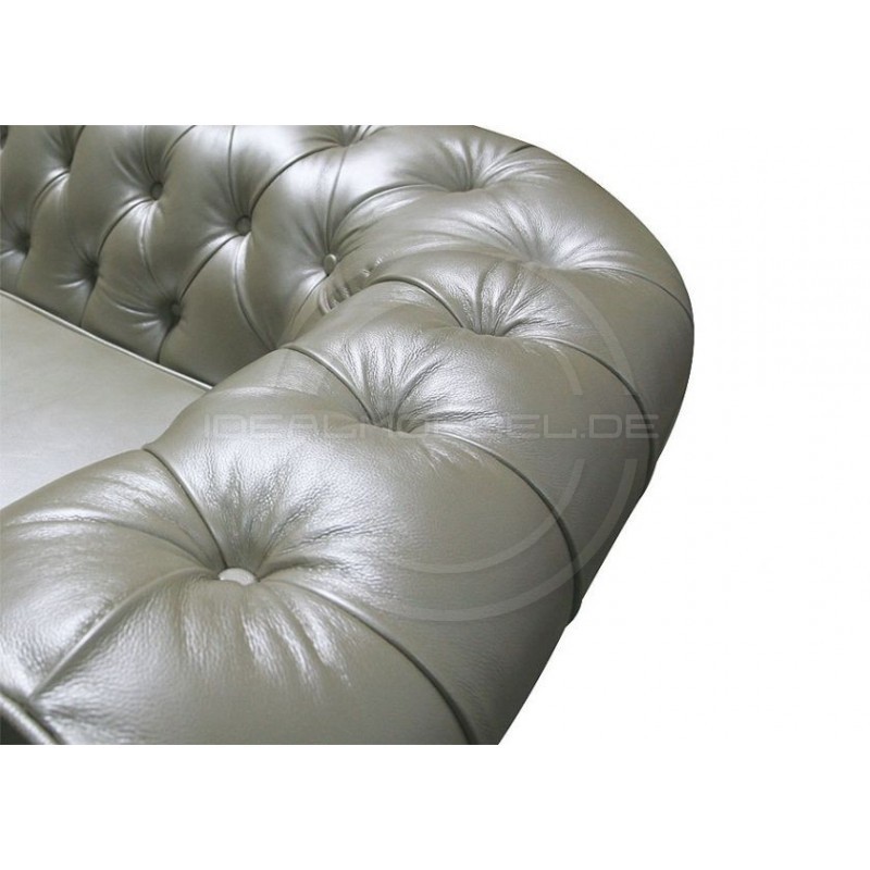 Sofa Chesterfield Canon Skóra 4 os.