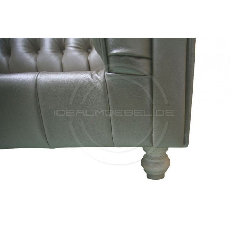 Sofa Chesterfield Canon Skóra 4 os.
