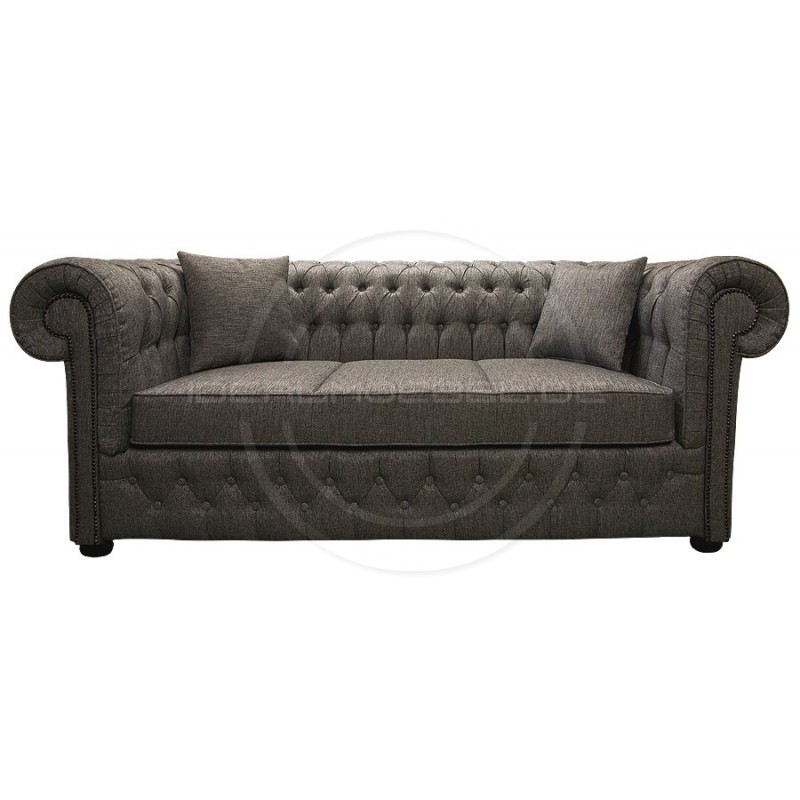 Chesterfield Sofa March Samt 3-Sitzer