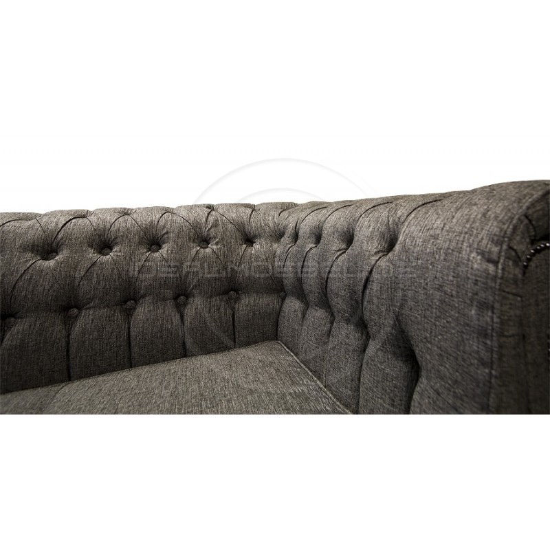 Chesterfield Sofa March Samt 3-Sitzer