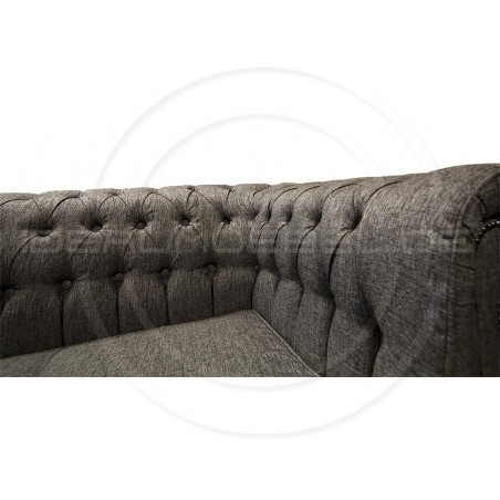 Chesterfield Sofa March Samt 3-Sitzer