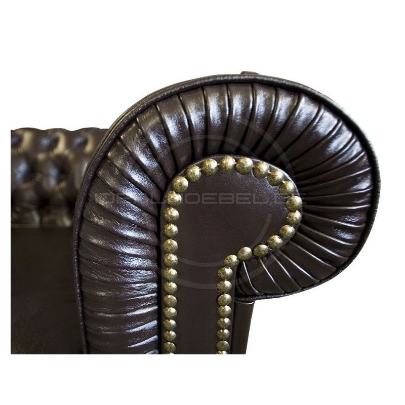 Chesterfield Ledersofa Normal 4-Sitzer