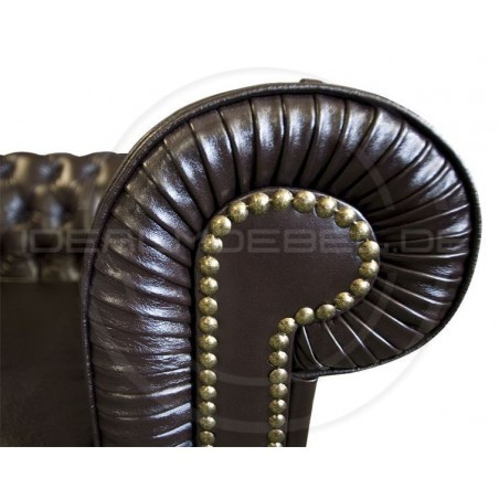 Chesterfield Ledersofa Normal 4-Sitzer