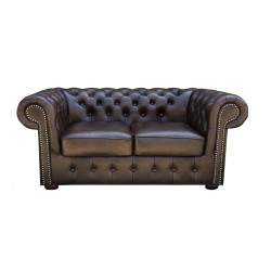 Chesterfield Ledersofa Classic 2-Sitzer