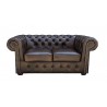 Chesterfield Ledersofa Classic 2-Sitzer