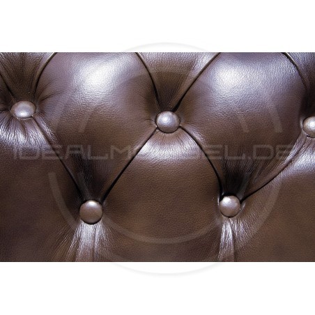 Chesterfield Ledersofa Classic 2-Sitzer