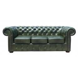 Chesterfield Ledersofa Classic 3-Sitzer