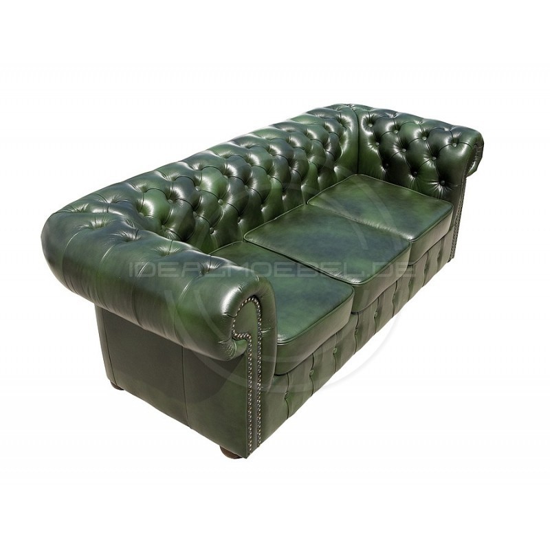 Chesterfield Ledersofa Classic 3-Sitzer
