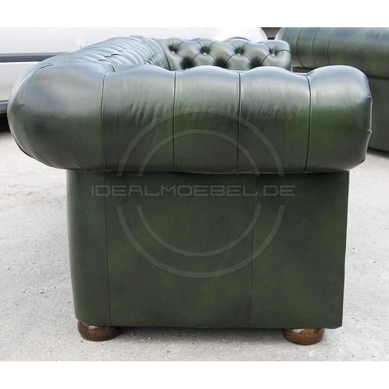 Chesterfield Ledersofa Classic 3-Sitzer