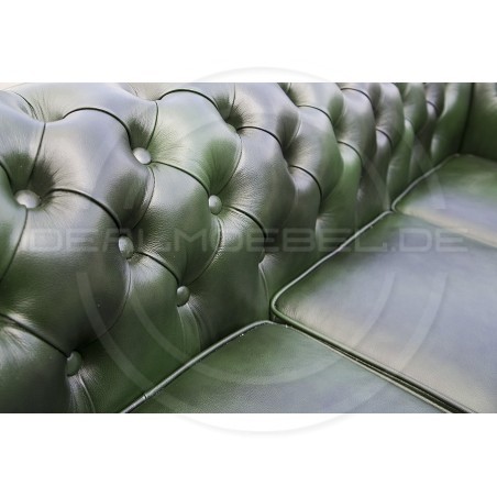 Chesterfield Ledersofa Classic 3-Sitzer