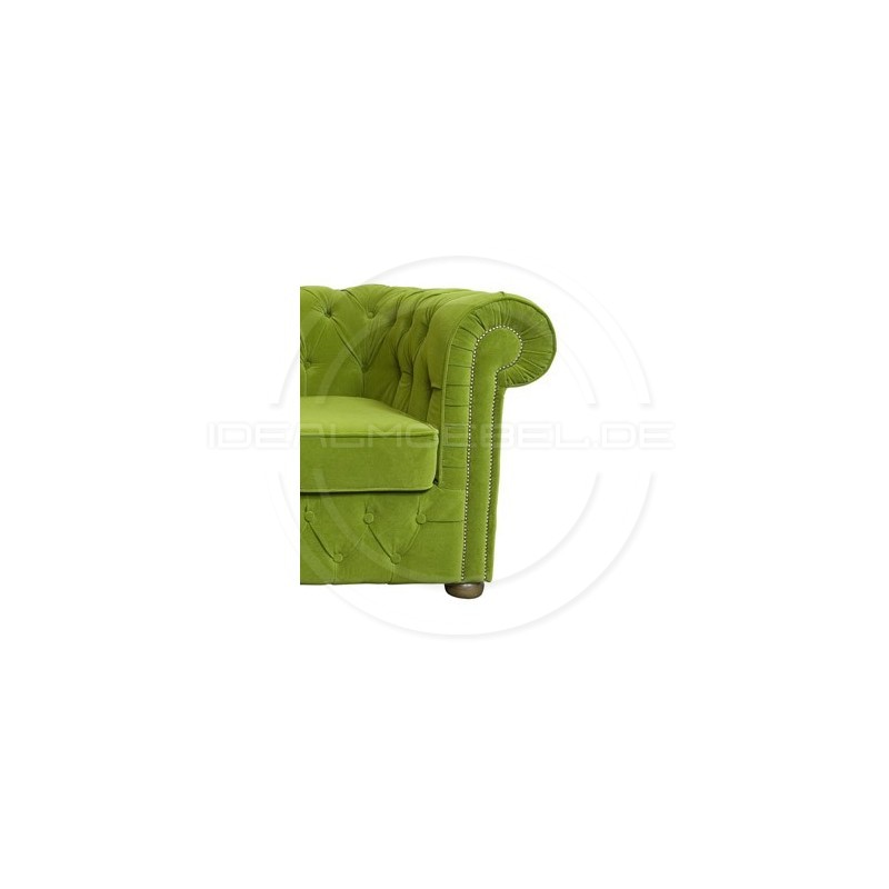 Chesterfield Sofa March Samt 3-Sitzer