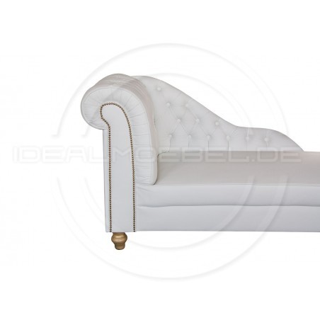 Chesterfield Chaiselongue Szerlok Leder