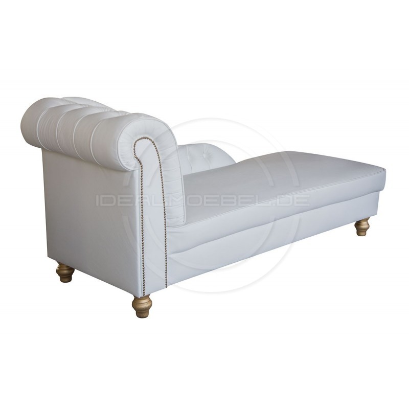 Chesterfield Chaiselongue Szerlok Leder