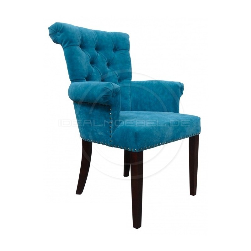 Krzesło Chesterfield Karina Z Podłokietnikami