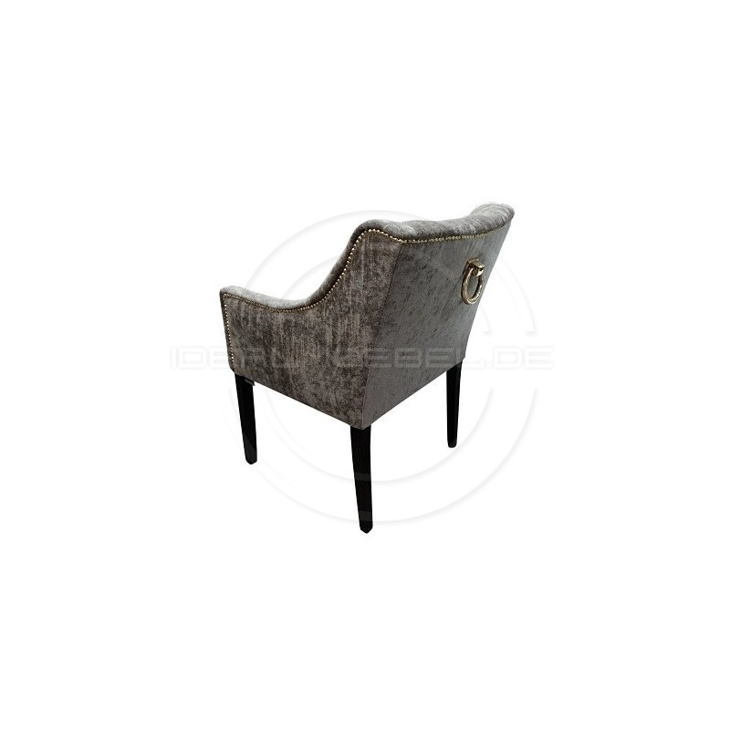 Chesterfield Sessel Mild Schalensitz Samt