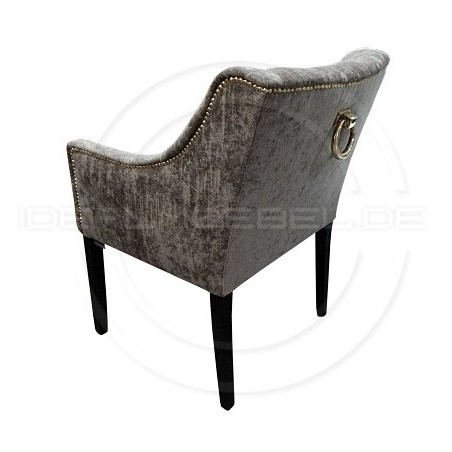 Chesterfield Sessel Mild Schalensitz Samt