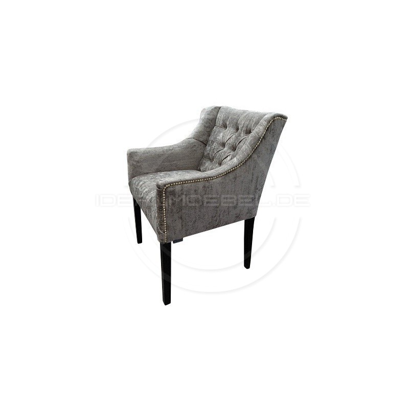 Chesterfield Sessel Mild Schalensitz Samt