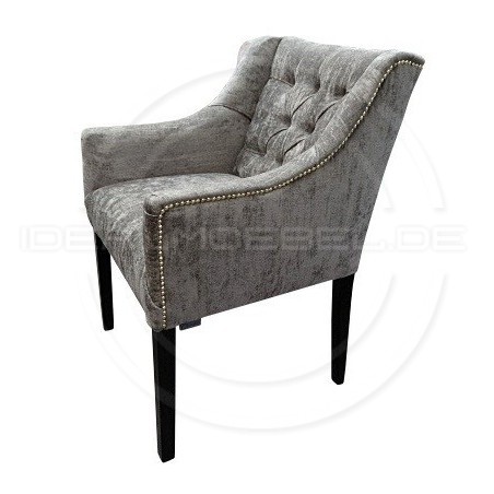 Chesterfield Sessel Mild Schalensitz Samt
