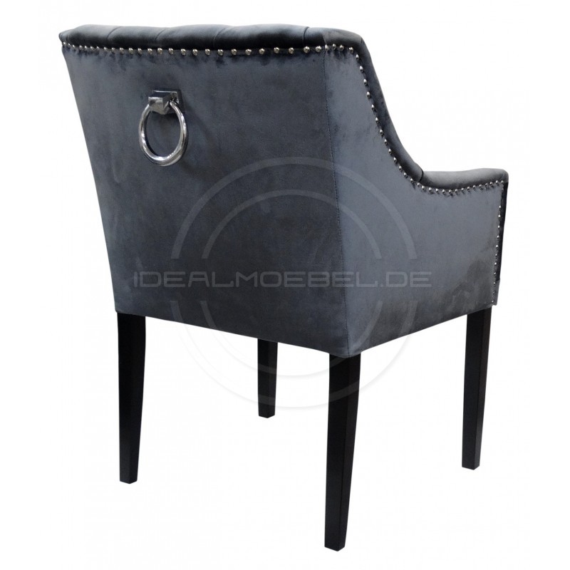 Chesterfield Sessel Mild Schalensitz Samt