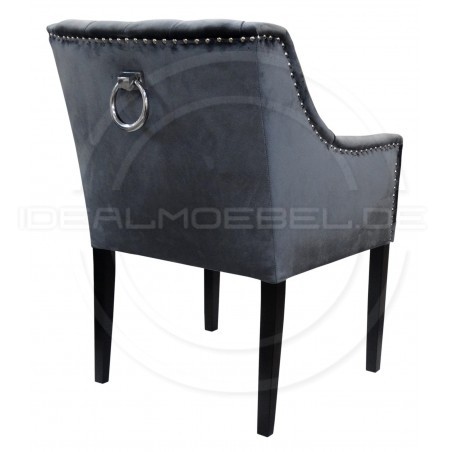 Chesterfield Sessel Mild Schalensitz Samt
