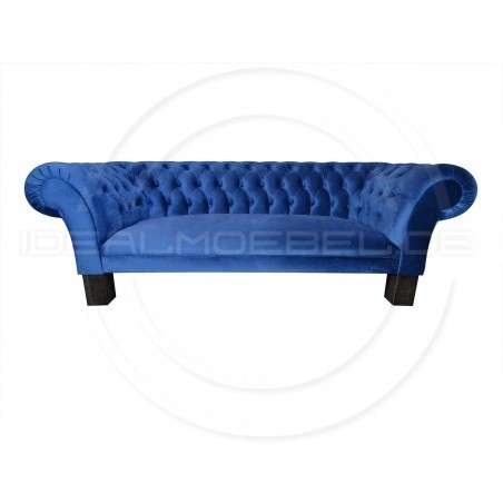 Chesterfield Sofa Diva Design Samt 3-Sitzer