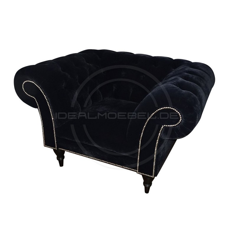 Chesterfield Sessel Diva Samt