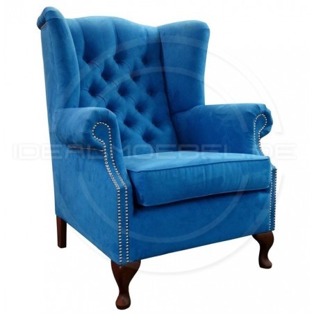 Chesterfield OHRENSESSEL Ton Samt