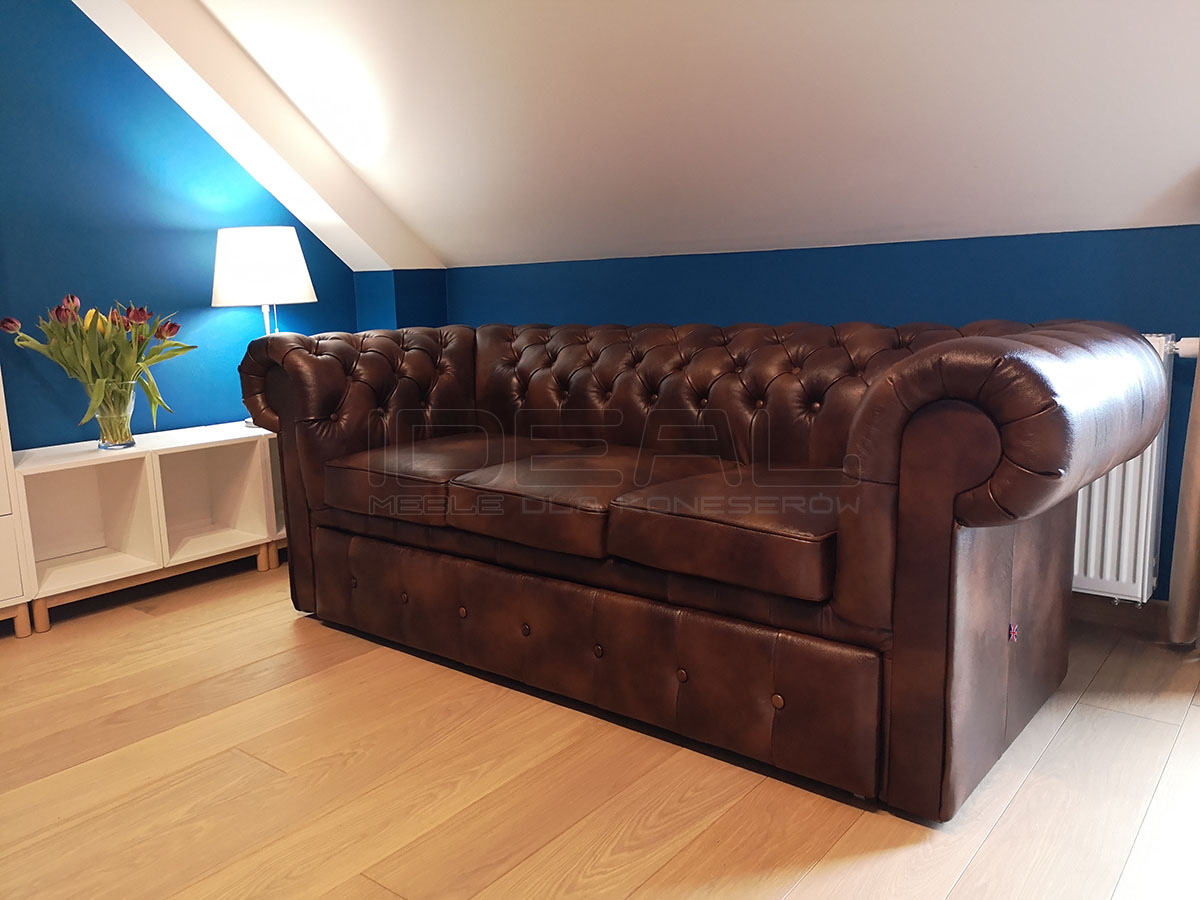 Chesterfield-Ledersofa