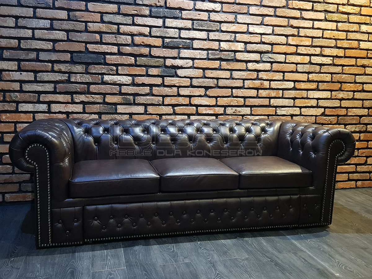 chesterfield sofa aus leder